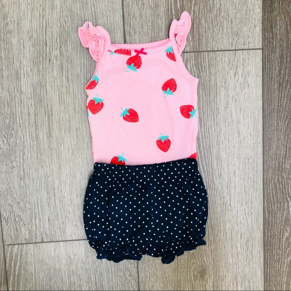 CARTERS 2PC TANK TOP SHORTS SET 3 MO
